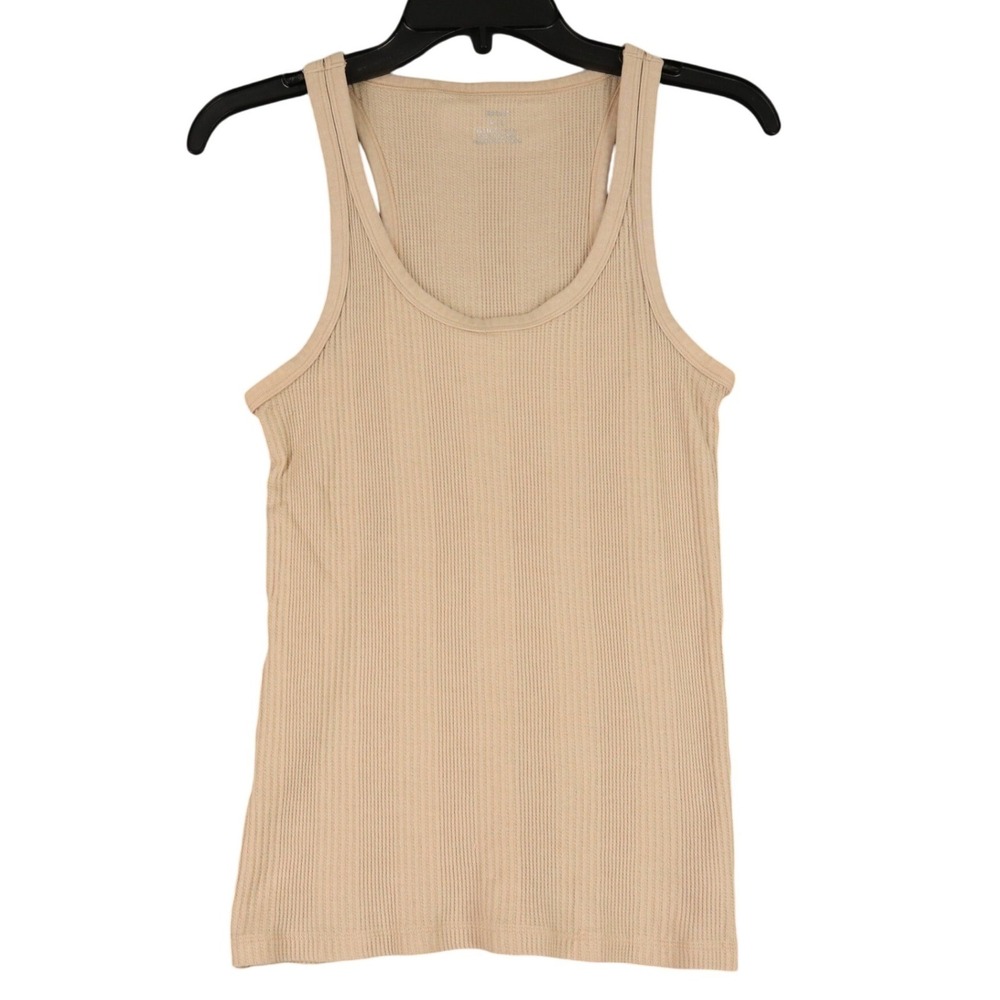 Aerie Ribbed Racerback Tank Top Womens M‎ Cotton Blend Basic Y2K Soft Stretch